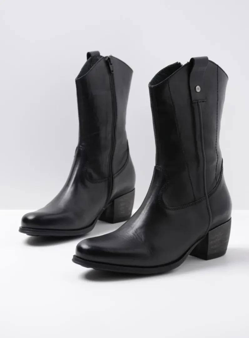 DAMES Wolky Cowboylaarzen|Herfst/Winter<Caprock HV - zwart leer