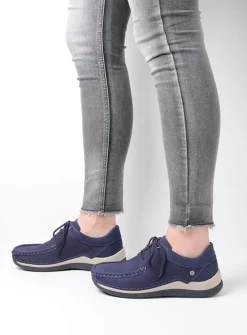 DAMES Wolky Lage Veterschoenen|Sneakers<Celebration - paars nubuck