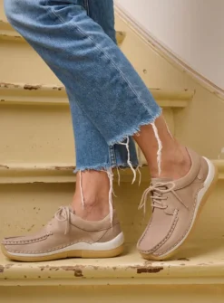 DAMES Wolky Lage Veterschoenen|Sneakers<Celebration - safari nubuck