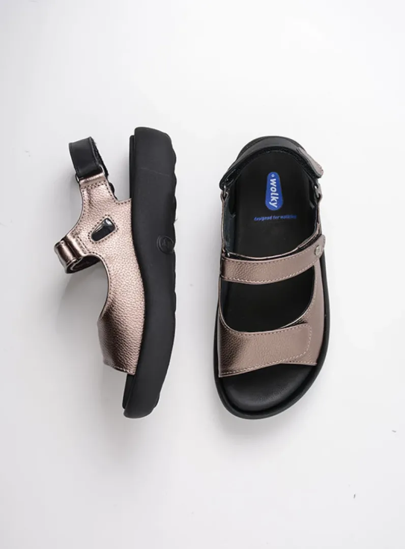 DAMES Wolky Sandalen<Celine XW - brons leer