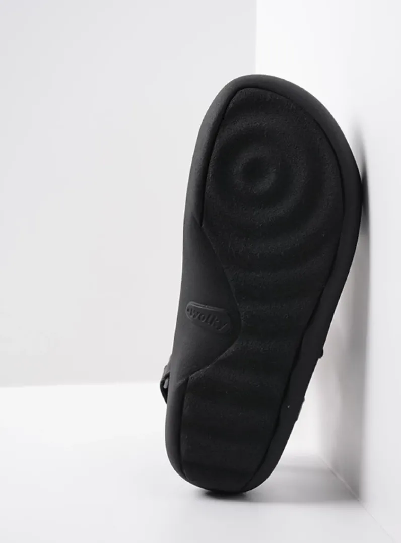 DAMES Wolky Sandalen<Celine XW - zwart leer