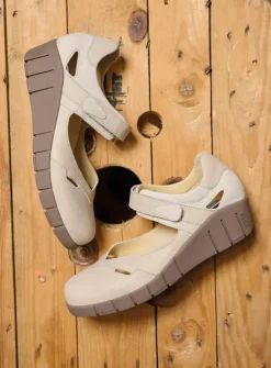 DAMES Wolky Bandschoenen<Charlotte - gebroken wit nubuck