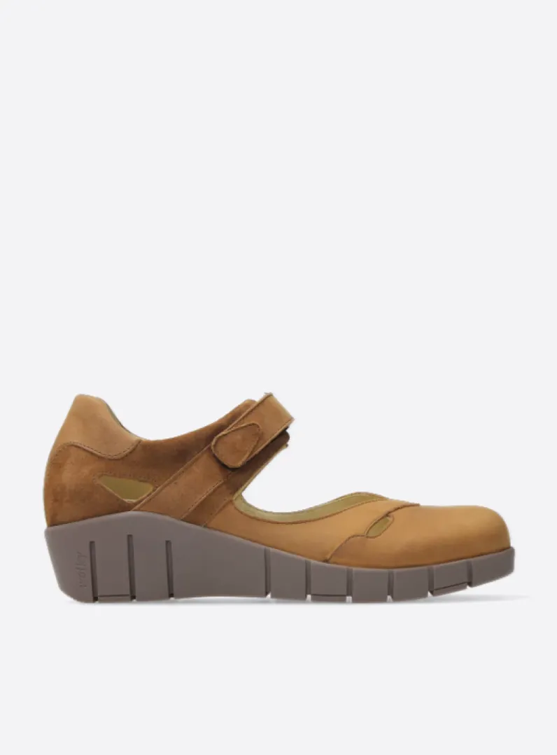 DAMES Wolky Bandschoenen<Charlotte - middenbruin nubuck