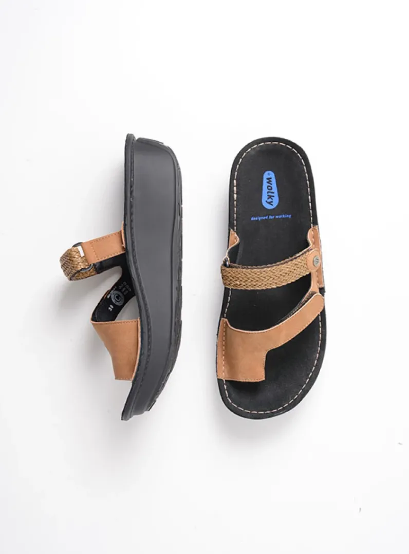 DAMES Wolky Slippers<Chicama - bruin biocare