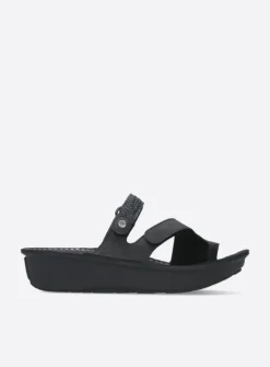 DAMES Wolky Slippers<Chicama - zwart biocare