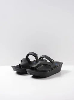 DAMES Wolky Slippers<Chicama - zwart biocare