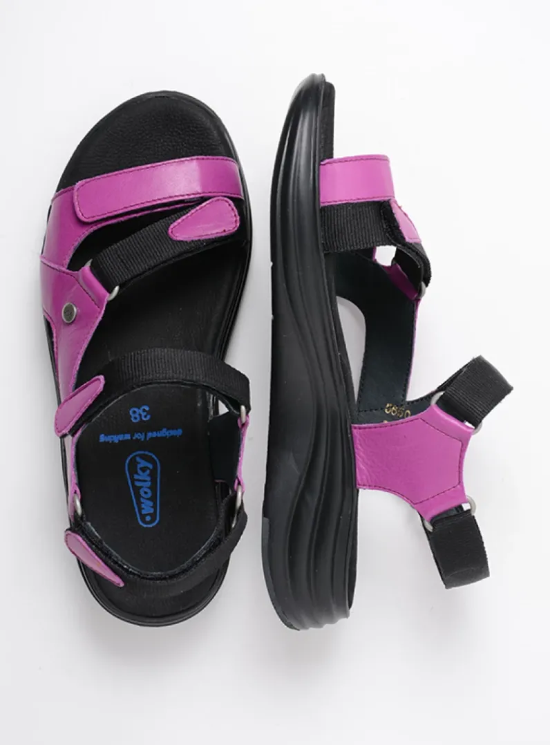 DAMES Wolky Sandalen<Cirro - fuchsia leer