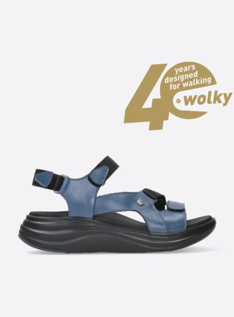 DAMES Wolky Sandalen<Cirro - jeans leer