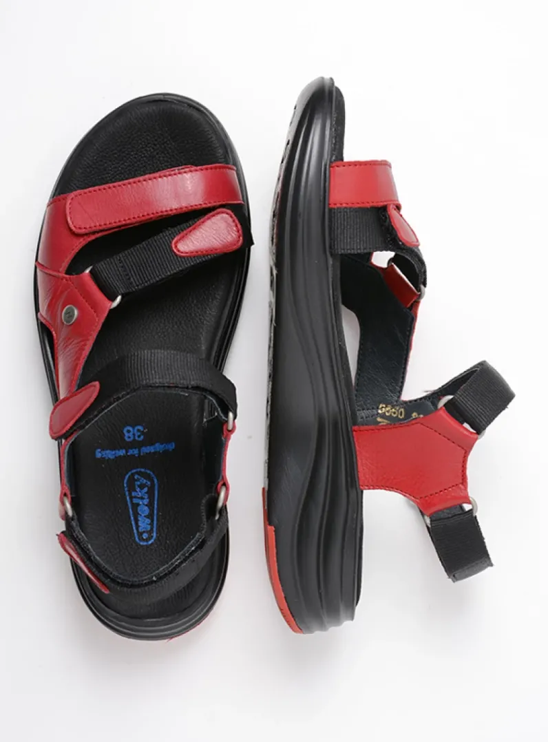 DAMES Wolky Sandalen<Cirro - rood leer