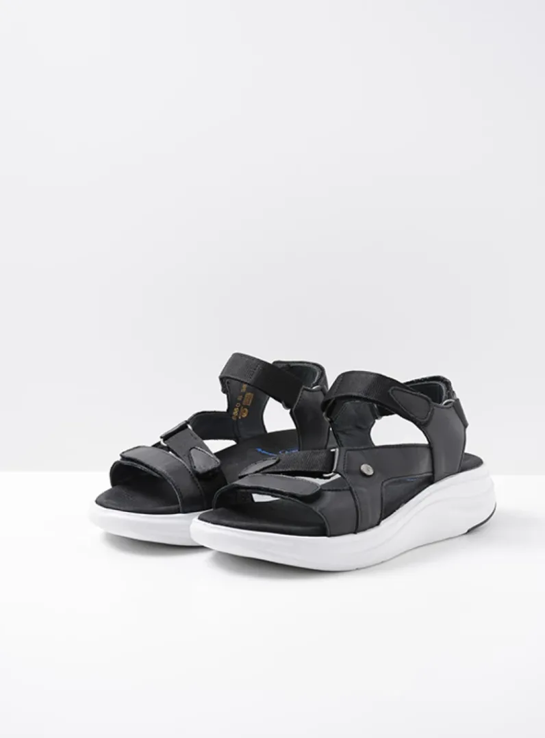 DAMES Wolky Sandalen<Cirro - zwart-wit leer