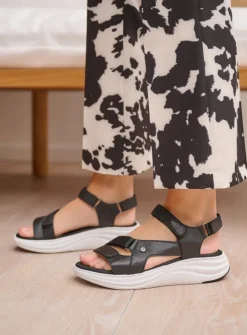 DAMES Wolky Sandalen<Cirro - zwart-wit leer