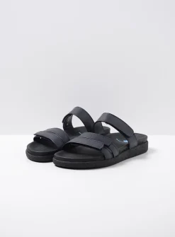 DAMES Wolky Slippers<Cirrus - donkerblauw leer