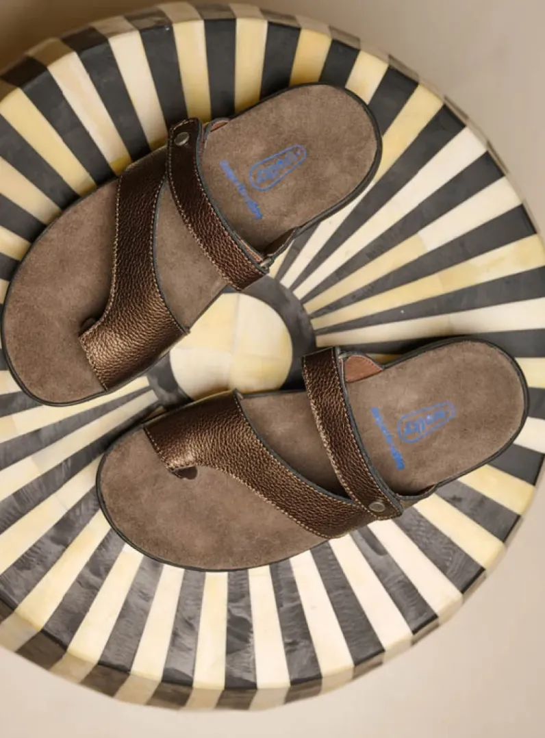 DAMES Wolky Slippers<Collins - brons leer