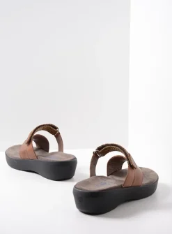 DAMES Wolky Slippers<Collins - cognac leer