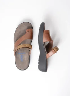 DAMES Wolky Slippers<Collins - cognac leer