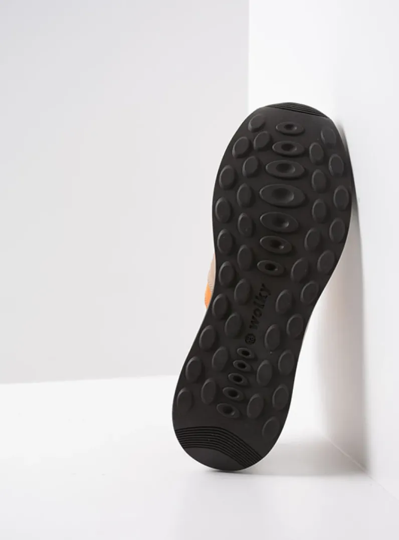 DAMES Wolky Lage Veterschoenen|Wandelschoenen<Comrie - beige/safari combi leer