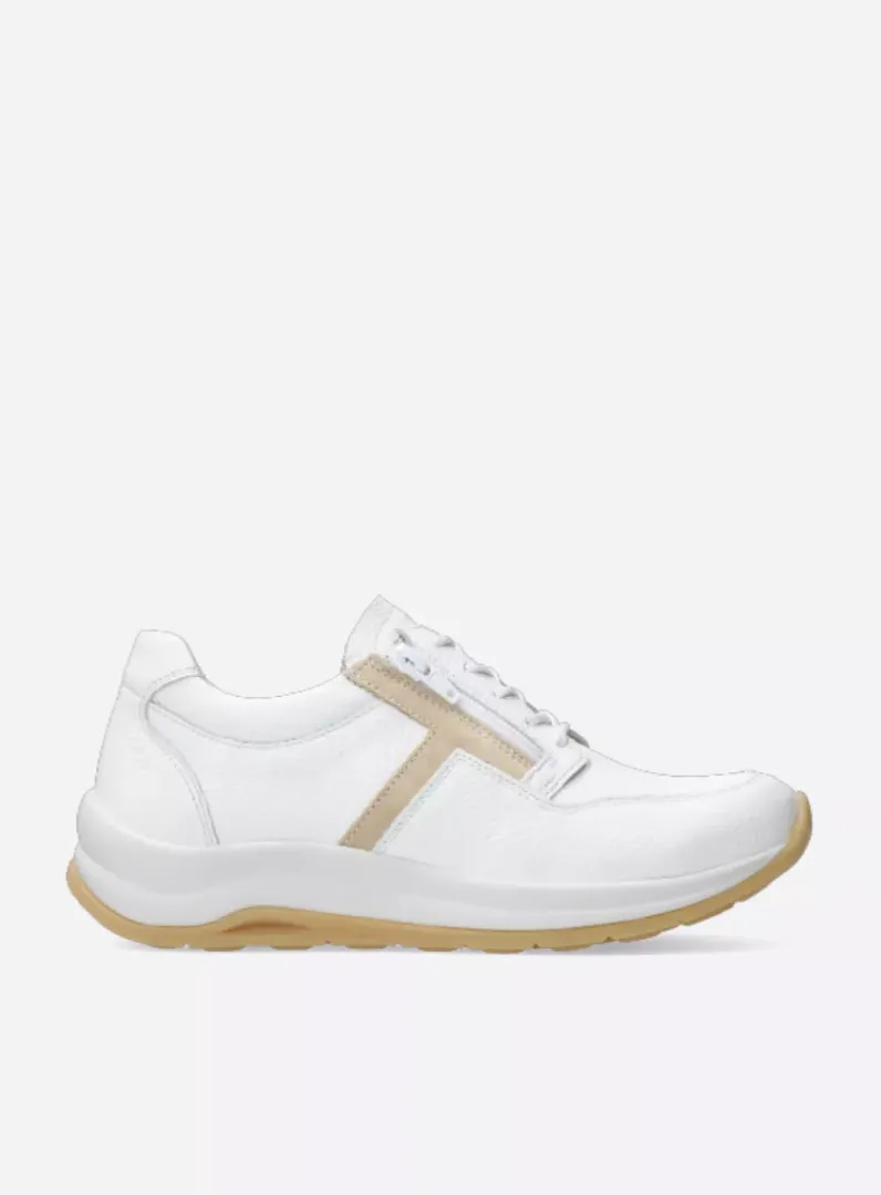 DAMES Wolky Lage Veterschoenen|Wandelschoenen<Comrie - wit/beige leer