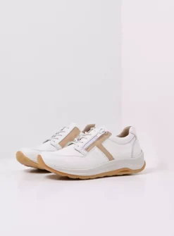 DAMES Wolky Lage Veterschoenen|Wandelschoenen<Comrie - wit/beige leer