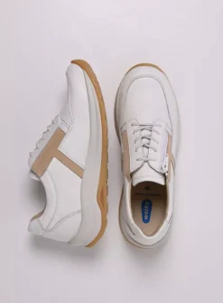 DAMES Wolky Lage Veterschoenen|Wandelschoenen<Comrie - wit/beige leer