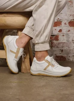 DAMES Wolky Lage Veterschoenen|Wandelschoenen<Comrie - wit/beige leer