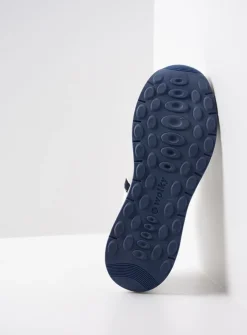 DAMES Wolky Lage Veterschoenen|Wandelschoenen<Comrie - wit/denim combi leer