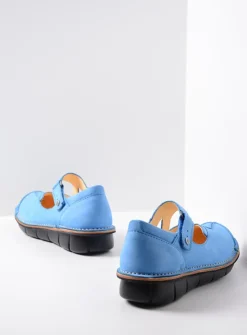 DAMES Wolky Herfst/Winter|Bandschoenen<Cordoba - hemelsblauw nubuck