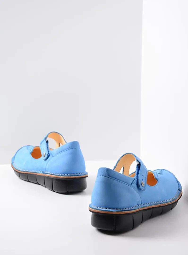 DAMES Wolky Herfst/Winter|Bandschoenen<Cordoba - hemelsblauw nubuck