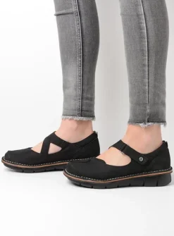 DAMES Wolky Herfst/Winter|Bandschoenen<Cordoba - zwart nubuck