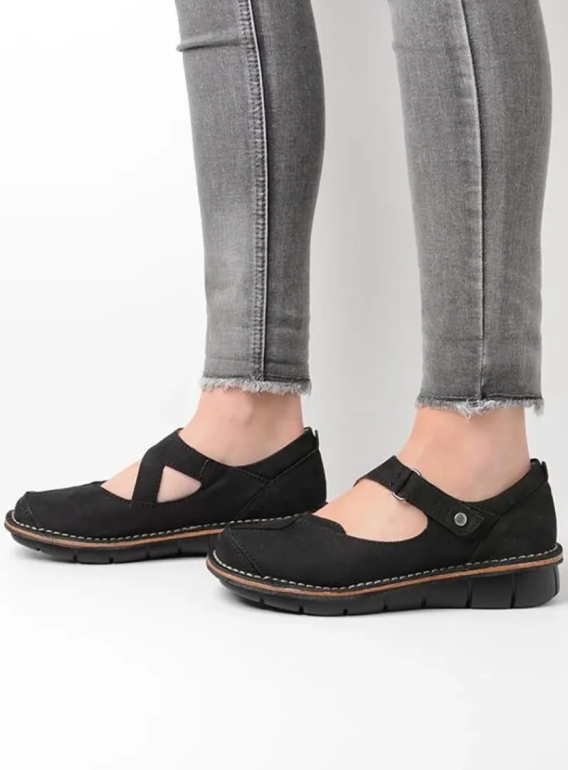 DAMES Wolky Herfst/Winter|Bandschoenen<Cordoba - zwart nubuck