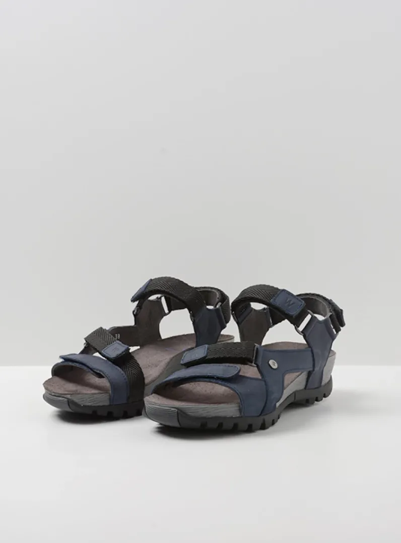 DAMES Wolky Sandalen<Cradle - blauw leer