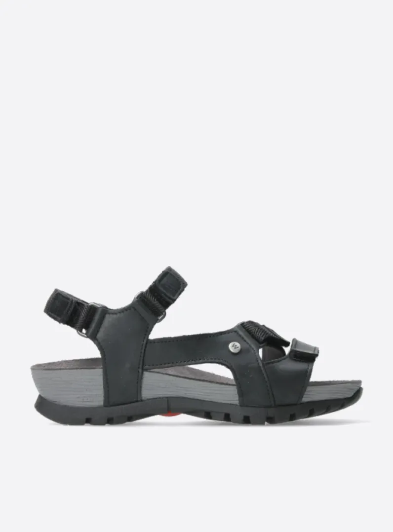 DAMES Wolky Sandalen<Cradle - zwart leer