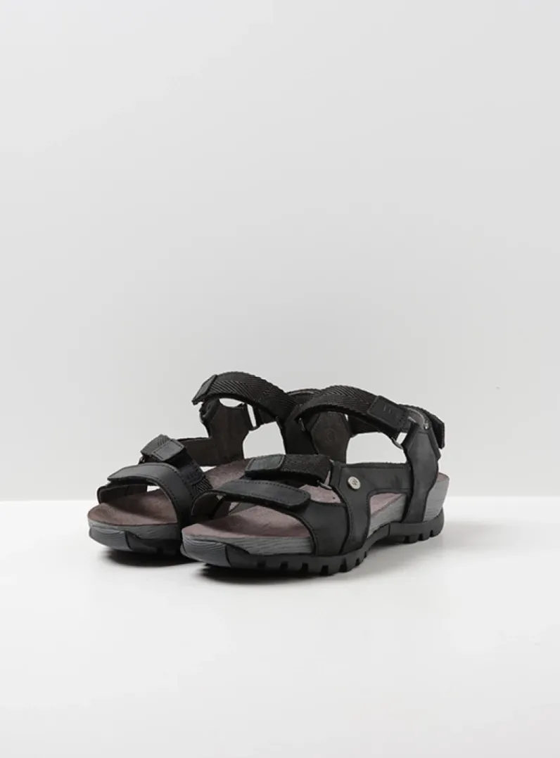 DAMES Wolky Sandalen<Cradle - zwart leer