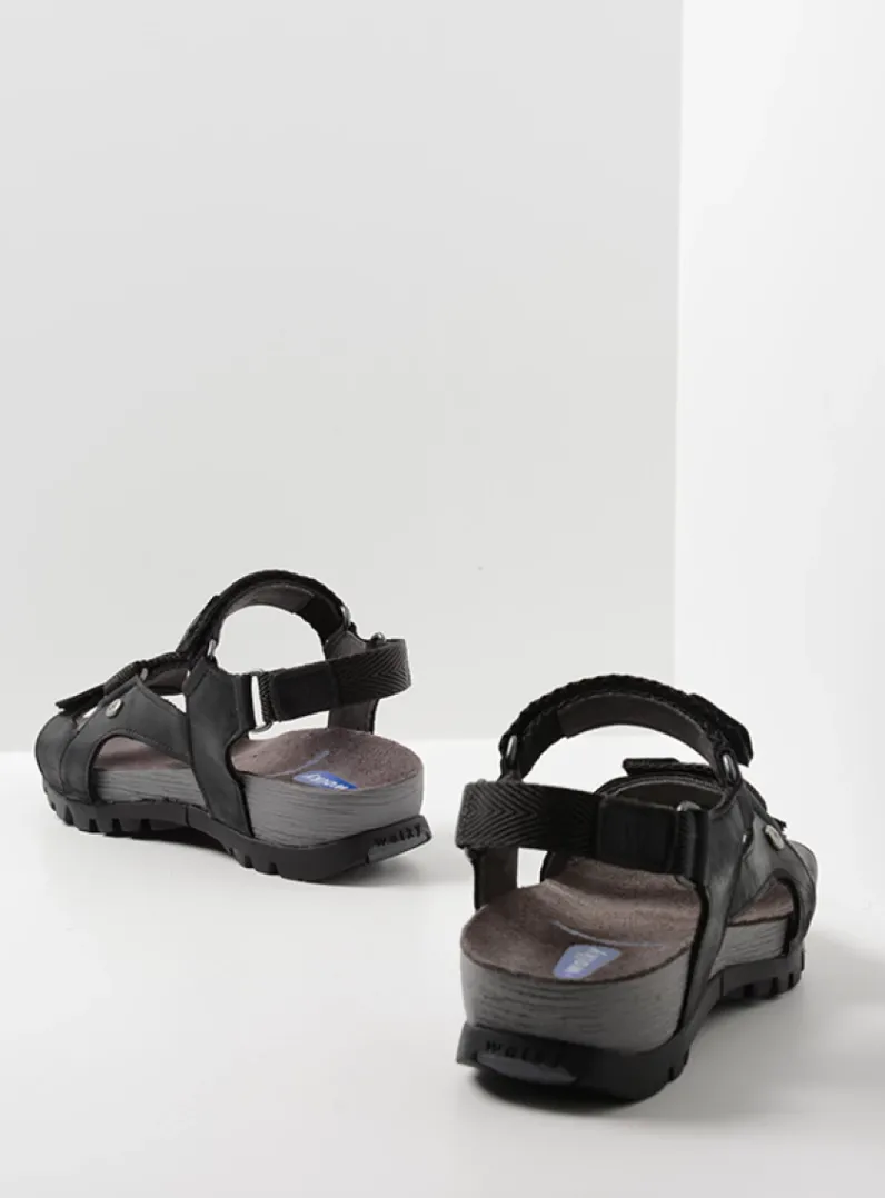 DAMES Wolky Sandalen<Cradle - zwart leer