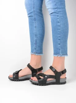 DAMES Wolky Sandalen<Cradle - zwart leer