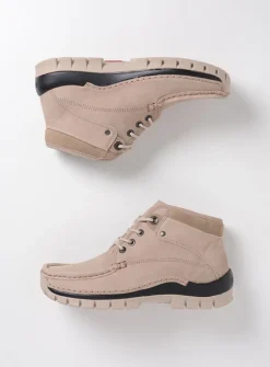 DAMES Wolky Hoge Veterschoenen|Herfst/Winter<Cross - safari nubuck