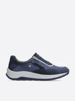 DAMES Wolky Lage Veterschoenen|Wandelschoenen<Cupar - denim combi leer