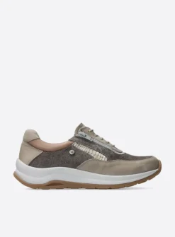 DAMES Wolky Lage Veterschoenen|Wandelschoenen<Cupar - safari combi leer