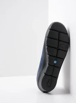 DAMES Wolky Instappers|Herfst/Winter<Cursa - blauw nubuck