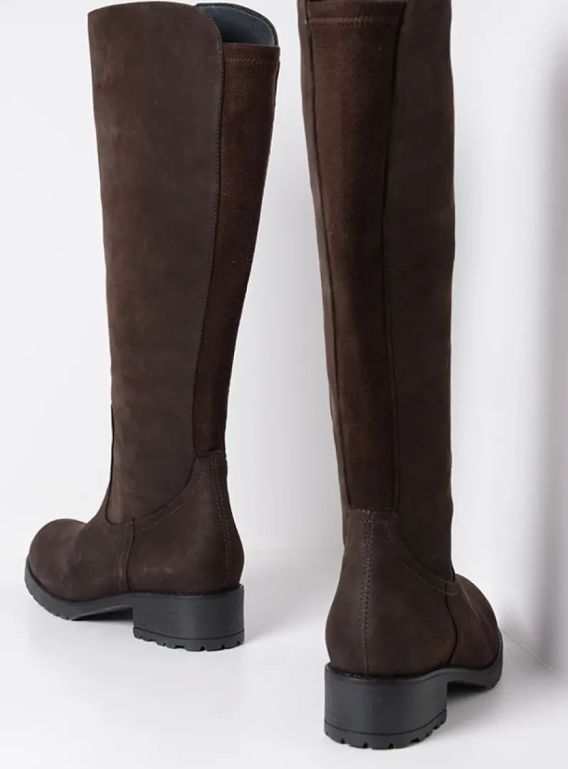 DAMES Wolky Lange Laarzen|Herfst/Winter<Curtina F2F - bruin nubuck