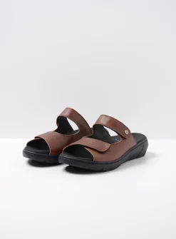 DAMES Wolky Slippers<Cyprus - cognac leer