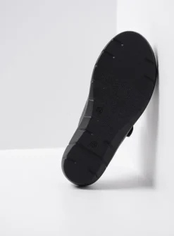 DAMES Wolky Slippers<Cyprus - zwart leer