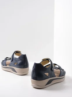 DAMES Wolky Sandalen<Desh - blauw leer
