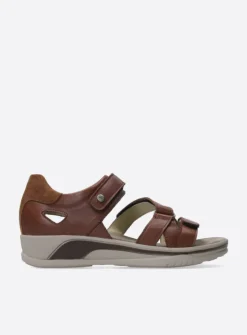 DAMES Wolky Sandalen<Desh - cognac leer