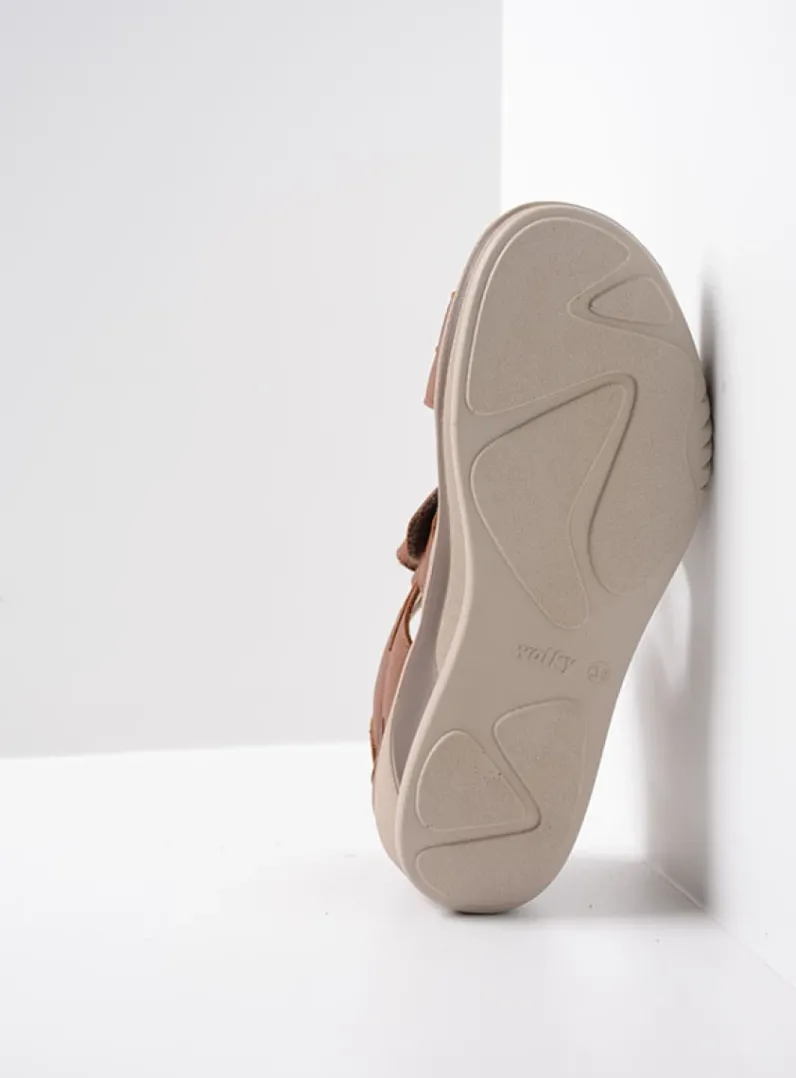 DAMES Wolky Sandalen<Desh - cognac leer