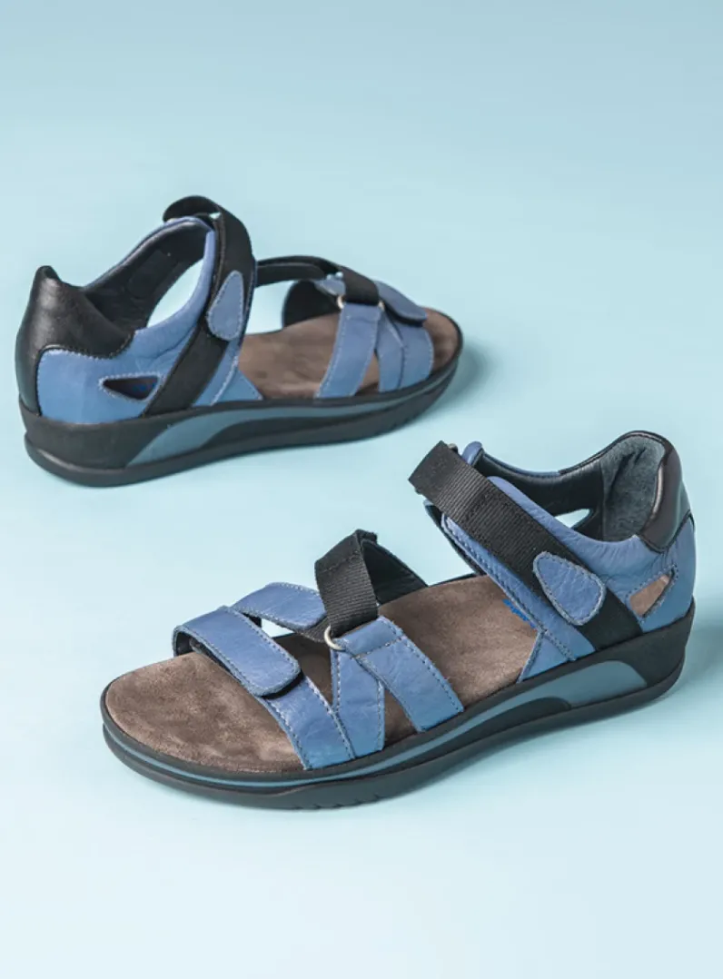 DAMES Wolky Sandalen<Desh - jeans leer
