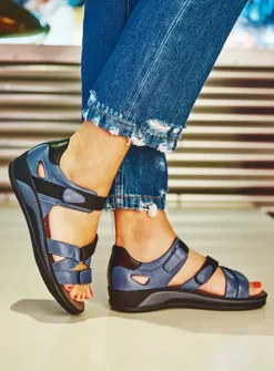 DAMES Wolky Sandalen<Desh - jeans leer