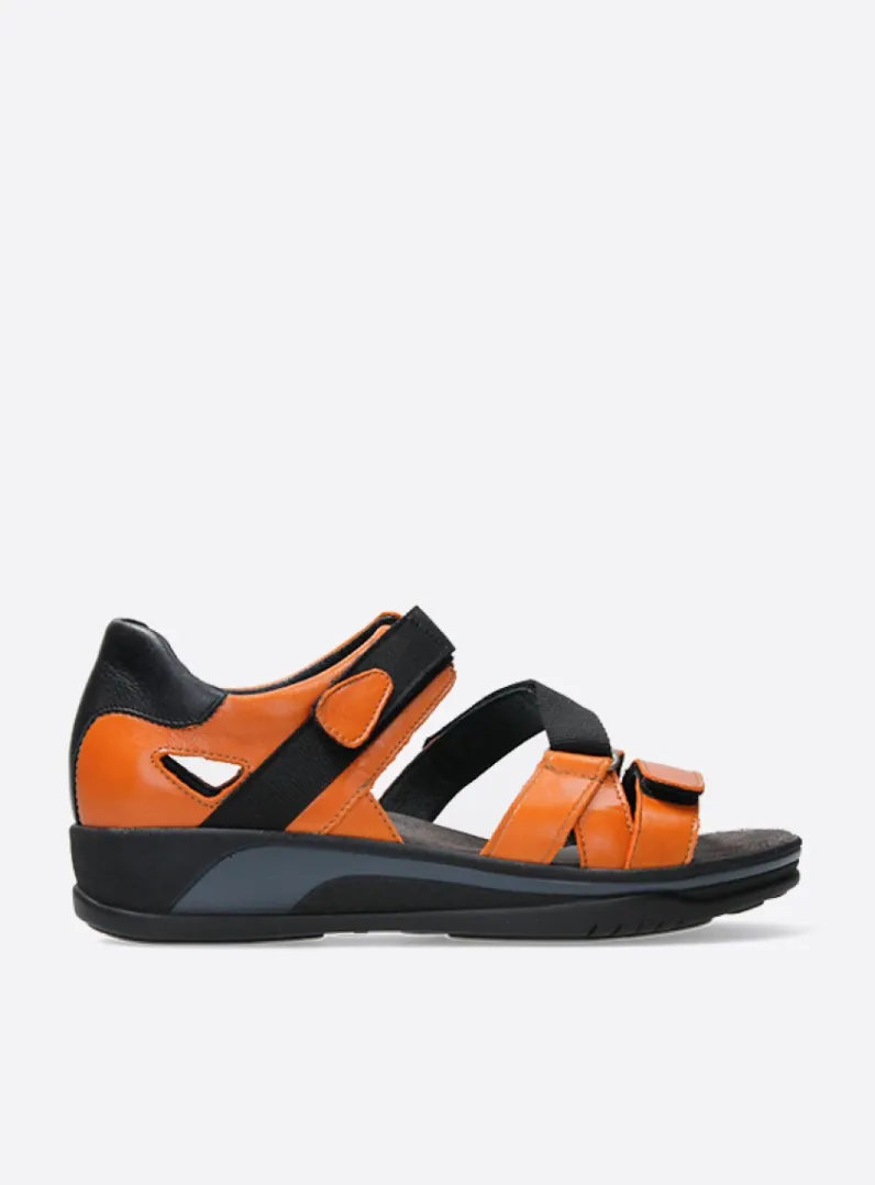 DAMES Wolky Sandalen<Desh - oranje leer