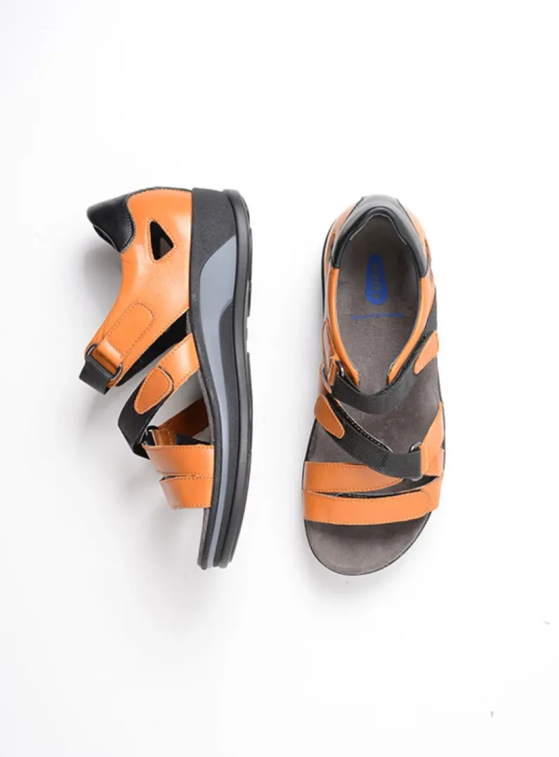 DAMES Wolky Sandalen<Desh - oranje leer