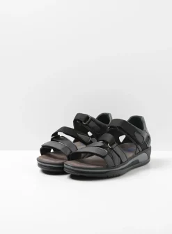 DAMES Wolky Sandalen<Desh - zwart leer