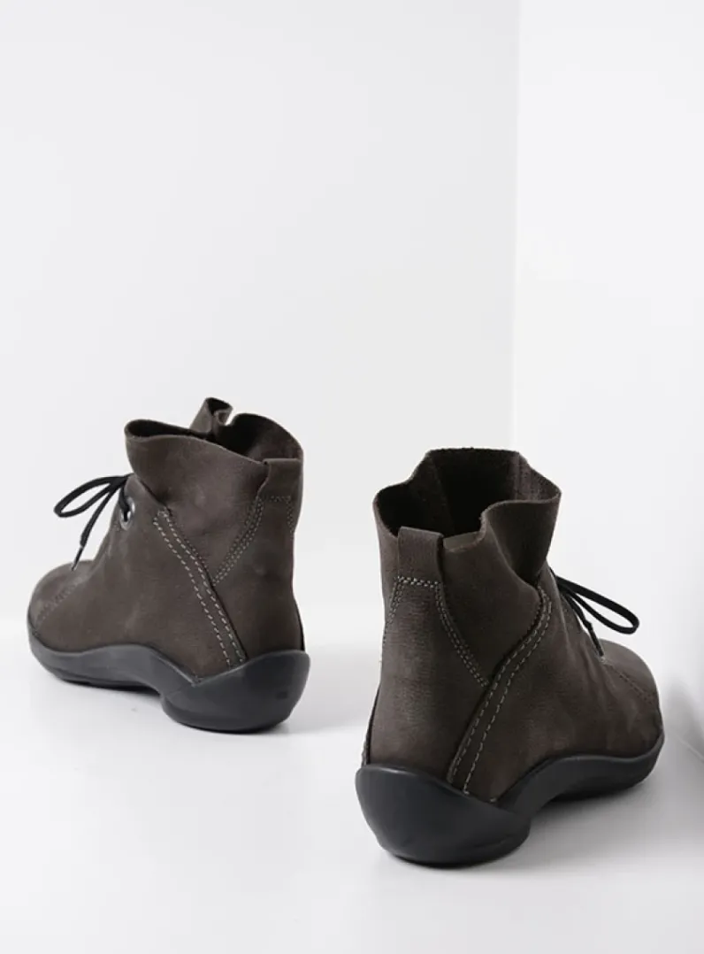 DAMES Wolky Hoge Veterschoenen|Herfst/Winter<Diana - asfalt nubuck